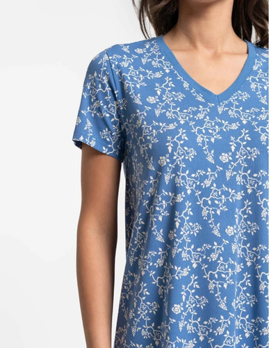 Koszula nocna Moraj PDK2700-009 bawełna V-neck wygodna