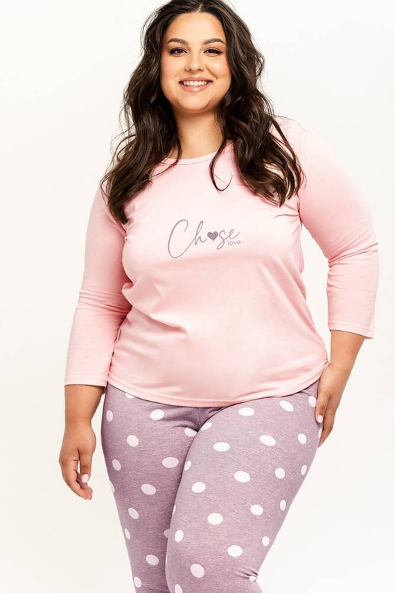 3268 Libby Piżama damska Taro -różowy