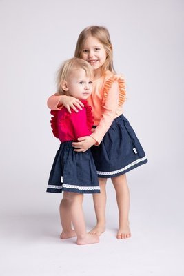 169050 Spódniczka bawełniana "Mix" Nicol - jeans