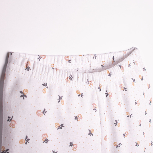 Nicol 220036 piżama dziewczęca bawełna 100% miękka wygodna w kwiatki