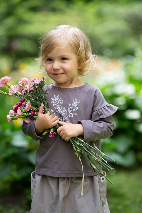 Julia Bluzka dla dziewczynki Pinokio - grafit