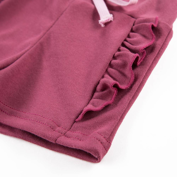 Nature Szorty z marszczeniem Ewa Klucze - róż