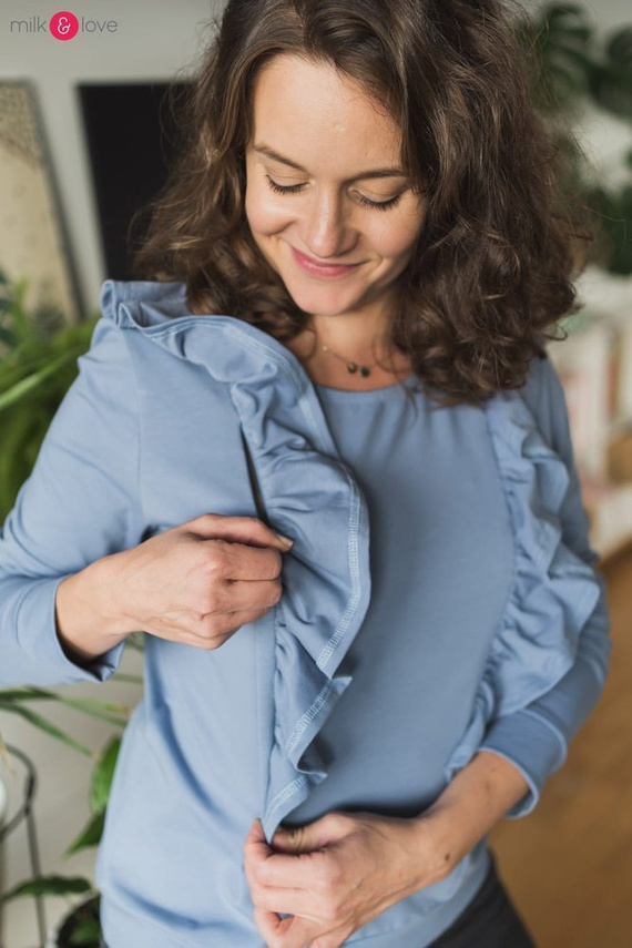 Milky Waves bluzka do karmienia Milk&Love dusty cedar