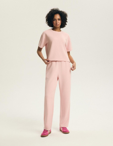 Komplet damski Henderson 45312 Elicia różowy – dres homewear z modalu, miękki