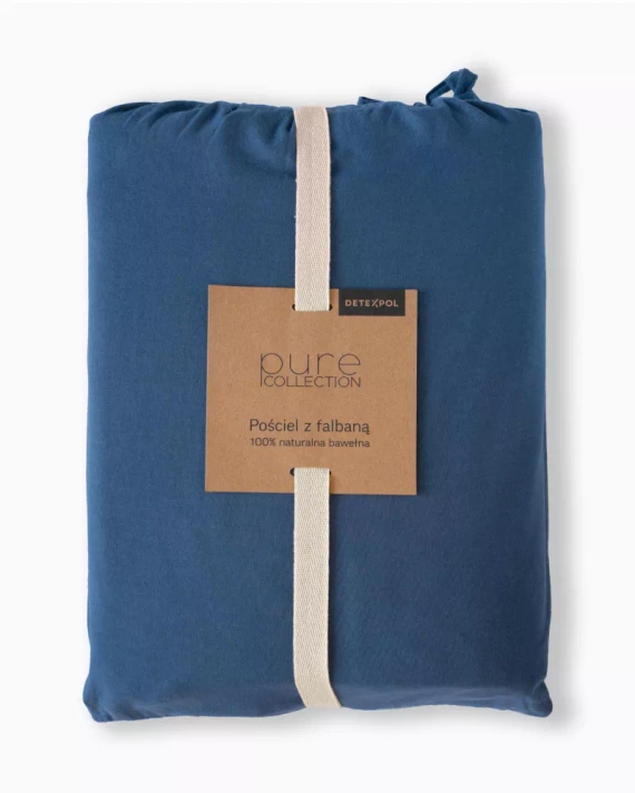 Pure 23 Pościel bawełniana jednobarwna Detexpol denim