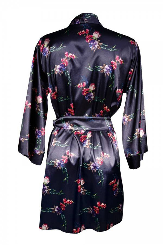 DK-P Flowers Podomka damska DKaren - granatowy 009