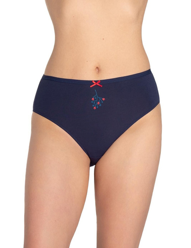 Figi damskie L-120BI-95 Lama niebieski– bawełniane, 3-pak, wygodne i klasyczne