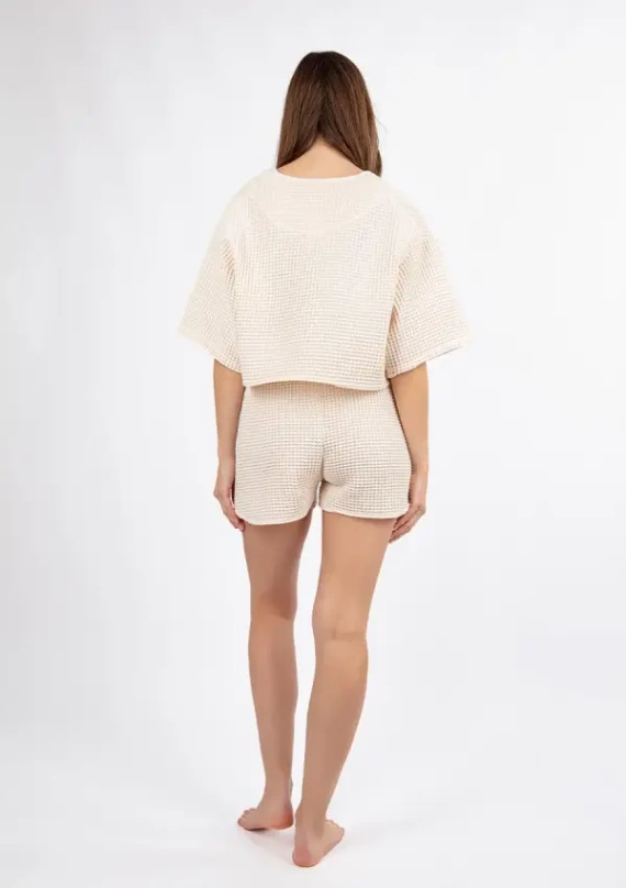 DK-K-W02 Komplet damski Dkaren - ecru