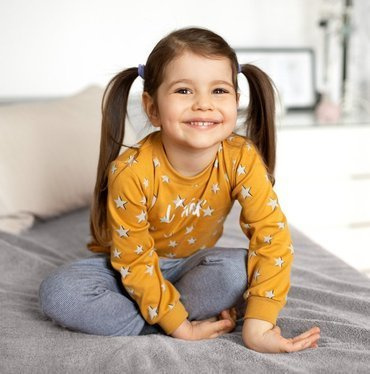 UNIQUE Bluzka z nadrukiem Ewa Klucze- żółty druk