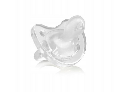 Smoczek Chicco PhysioForma Soft ortodontyczny kauczuk 6-12m - przezroczysty