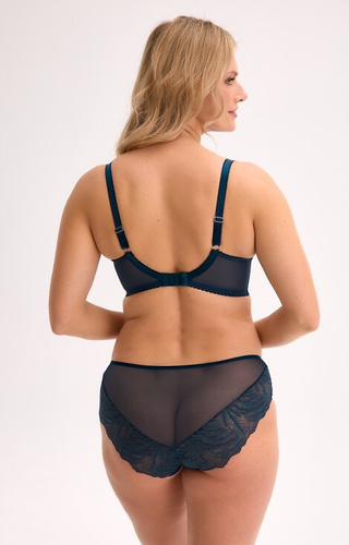 BS 1228 Isla Biustonosz Semi-Soft  – półusztywniany, koronka, elegancki Gaia niebieski 