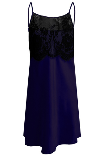 Janice Halka satynowa koszulka damska DKaren - granat