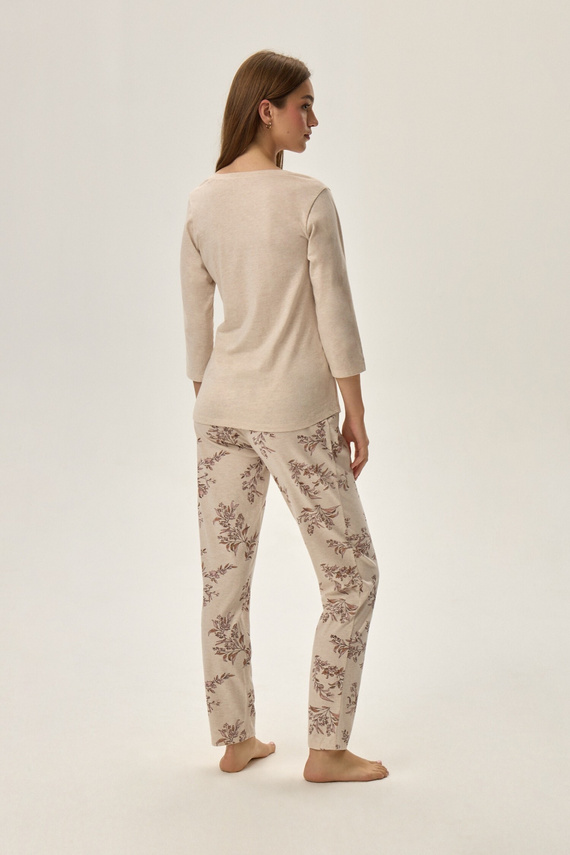 41874 Faida Piżama Damska Henderson - beżowy