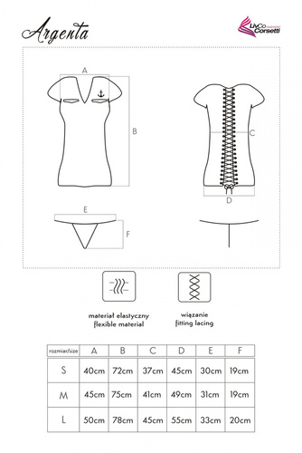 Argenta LC 90069 Kostium LivCo Corsetti Fashion
