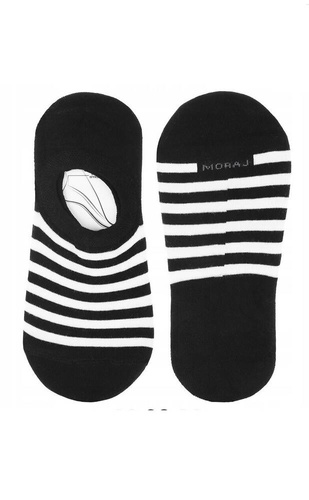 CDB200-397 Balerinki damskie Czarne i Białe Moraj mix kolor