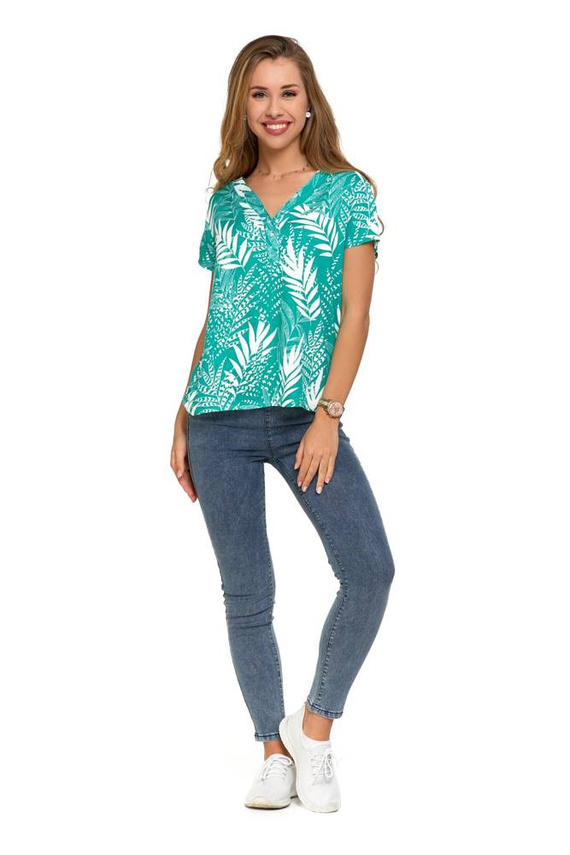 BD2300-004 Bluzka damska Moraj - turkusowy