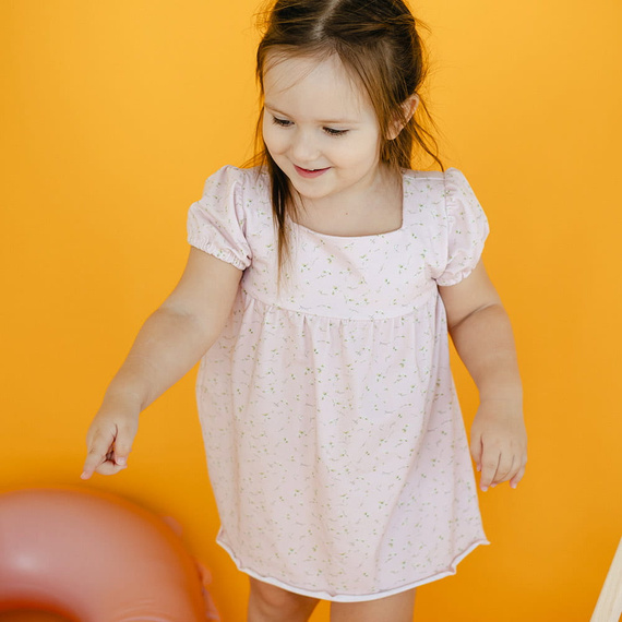 Meadow Sukienka z krótkim rękawem Eevi - różowa