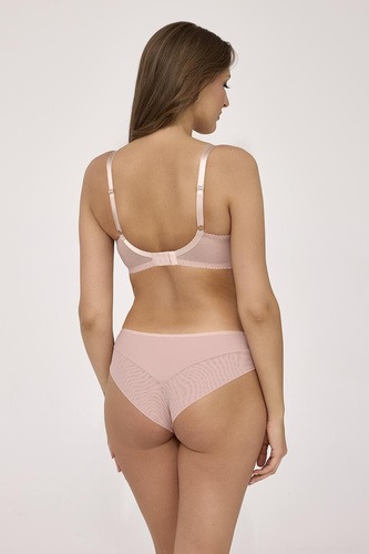 Figi brazyliany Ava 2223/B Velvet Blush róż koronkowe komfort