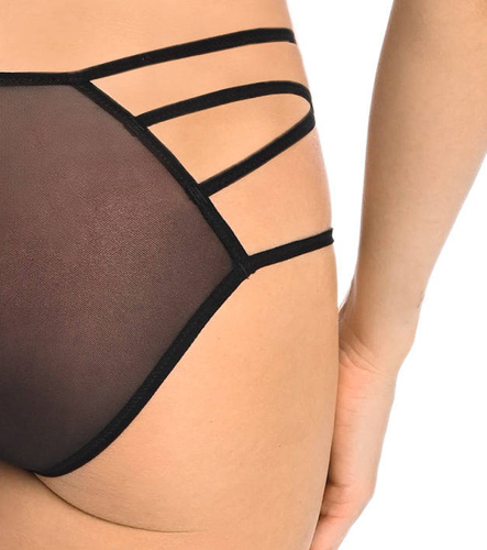 3143 Kathy Figi damskie z paseczkami Teyli - czarny