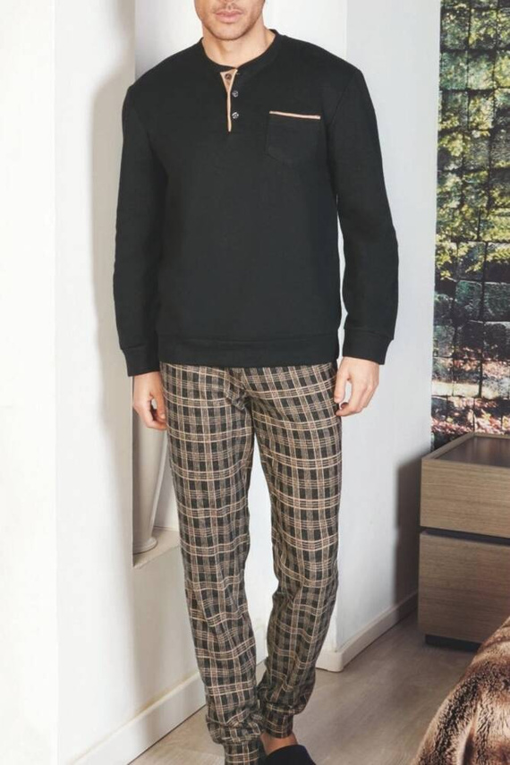 PG38870 Piżama Męska Nottingham czarny