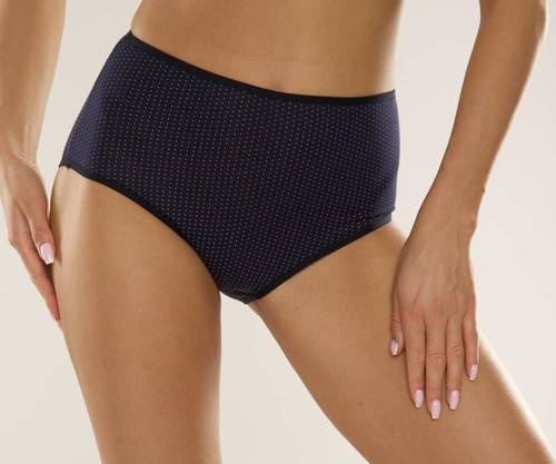 018 Sara Figi wysokie De lafense - granatowy kropki