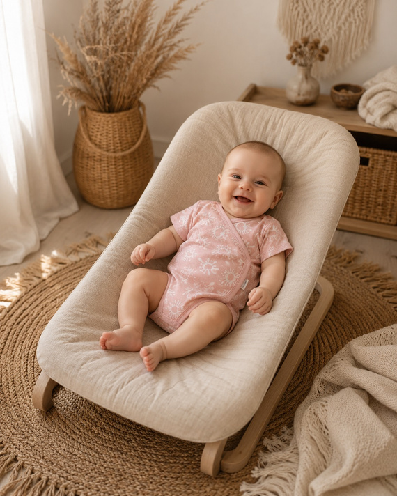 Body niemowlęce Mamatti BK16325 różowe bawełniane krótki rękaw serduszka