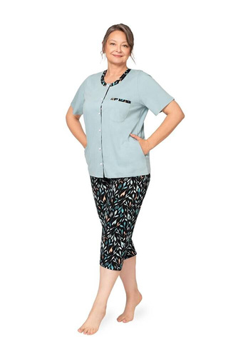 261 Olga I Piżama damska Martel - turkusowa