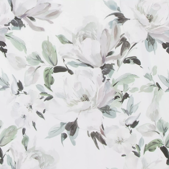 Pościel kwiatowa Loti Design 91 dwustronna miękka z zamkiem elegancka zielona