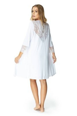 86298 Honeymoon Szlafrok peniuar Mewa biały