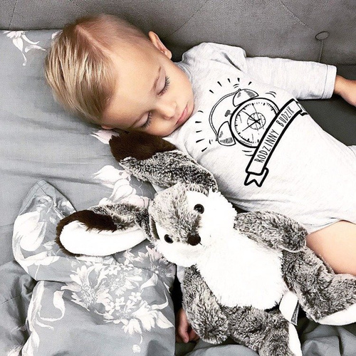 55121961 Body z długim rękawem "Rodzinny budzik" Oscar Kids