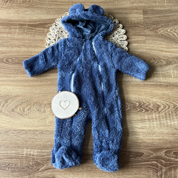 KL005 Miś kombinezon dwuwarstwowy Mamatti - jeans