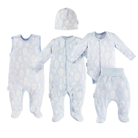 Bamboo Komplet 5 elementów Ewa Klucze- niebieski