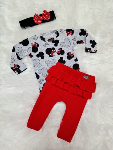 Myszki Body z długim rękawem Bambarillo - szary