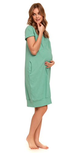 4348 Koszula Nocna ciążowa i do karmienia Doctor Nap - wasabi