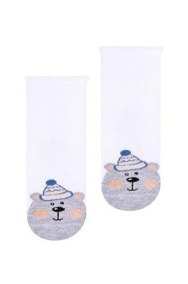Skarpetki Zimowe Wzory art.138 Steven - biały 125