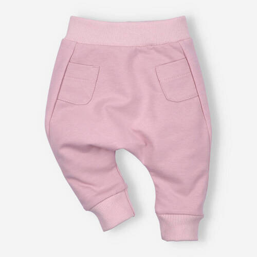 Butterflies Spodnie dresowe z bawełny organicznej Nini różowy