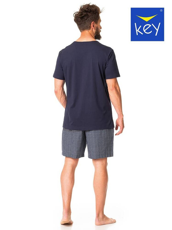 MNS 420  Piżama Męska Key granatowy