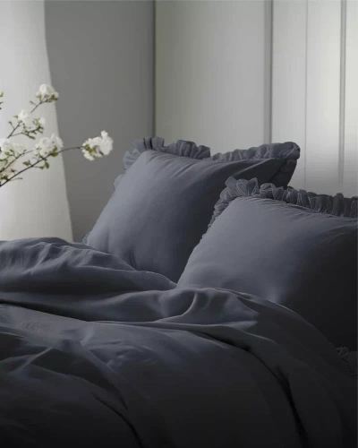 Pure 23 Pościel bawełniana jednobarwna Detexpol grafitowy