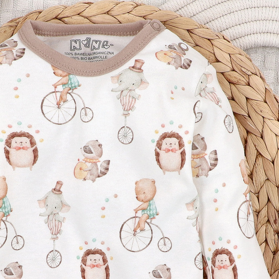 ABN-5583 Circus Body niemowlęce Nini – 100% bawełna organiczna, delikatne dla skóry, polska produkcja