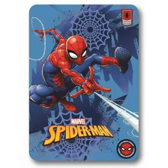 Spiderman Kocyk polarowy pled dziecięcy Setino niebieski