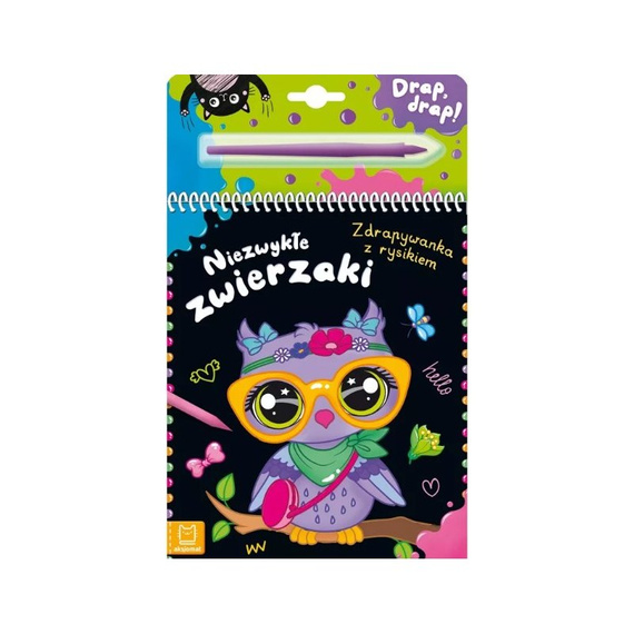 AKS540-4 Książeczka niezwykłe zwierzaki z rysikiem Aksjomat