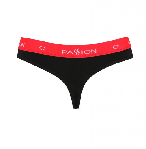 PS009 Stringi damskie Passion czarny/czerwony