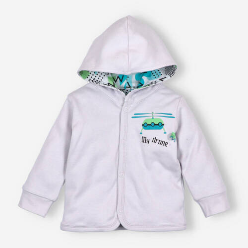 Drone Bluza dwustronna z bawełny organicznej Nini szary