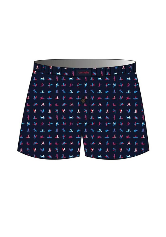 Cornette 001/140 011/140 Classic Bokserki męskie -granatowy