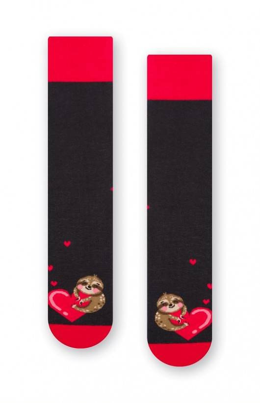 Art.136 Skarpety Walentynkowe Męskie Steven - 117 grafitowy