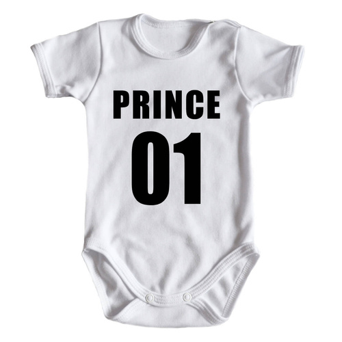 Body krótki rękaw "Prince książę 01" Moocha czarny