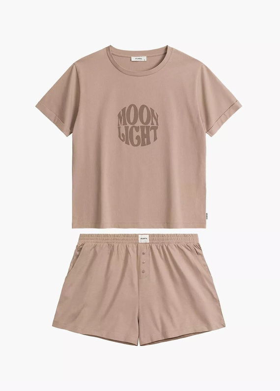 NLP-487 Piżama Damska Atlantic- beżowy