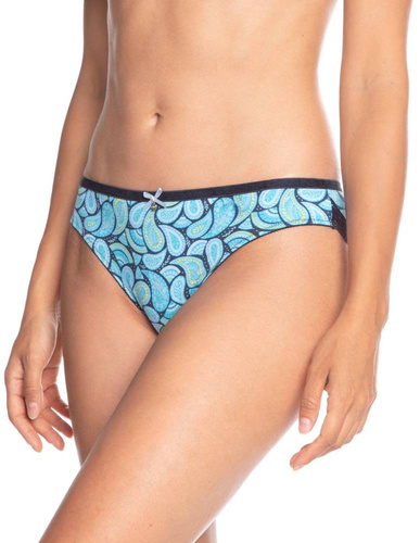 L-1412  MB A'2 Figi Damskie Lama granatowy niebieski