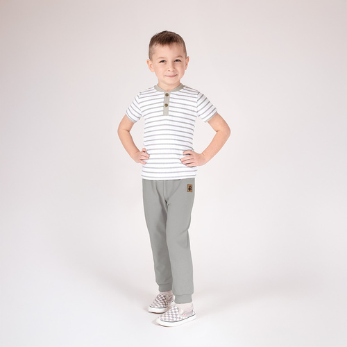 214281 Legginsy chłopięce Muki Nicol - szary