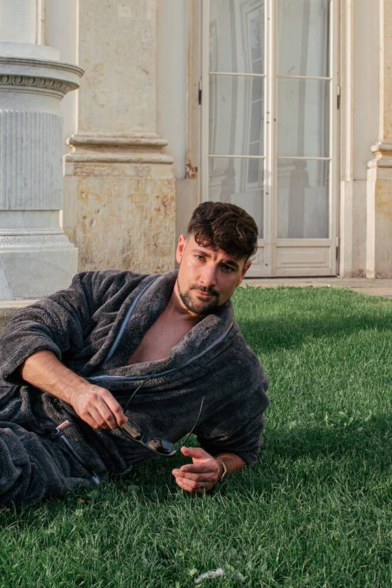 716 Rafael szlafrok męski De lafense - grafit